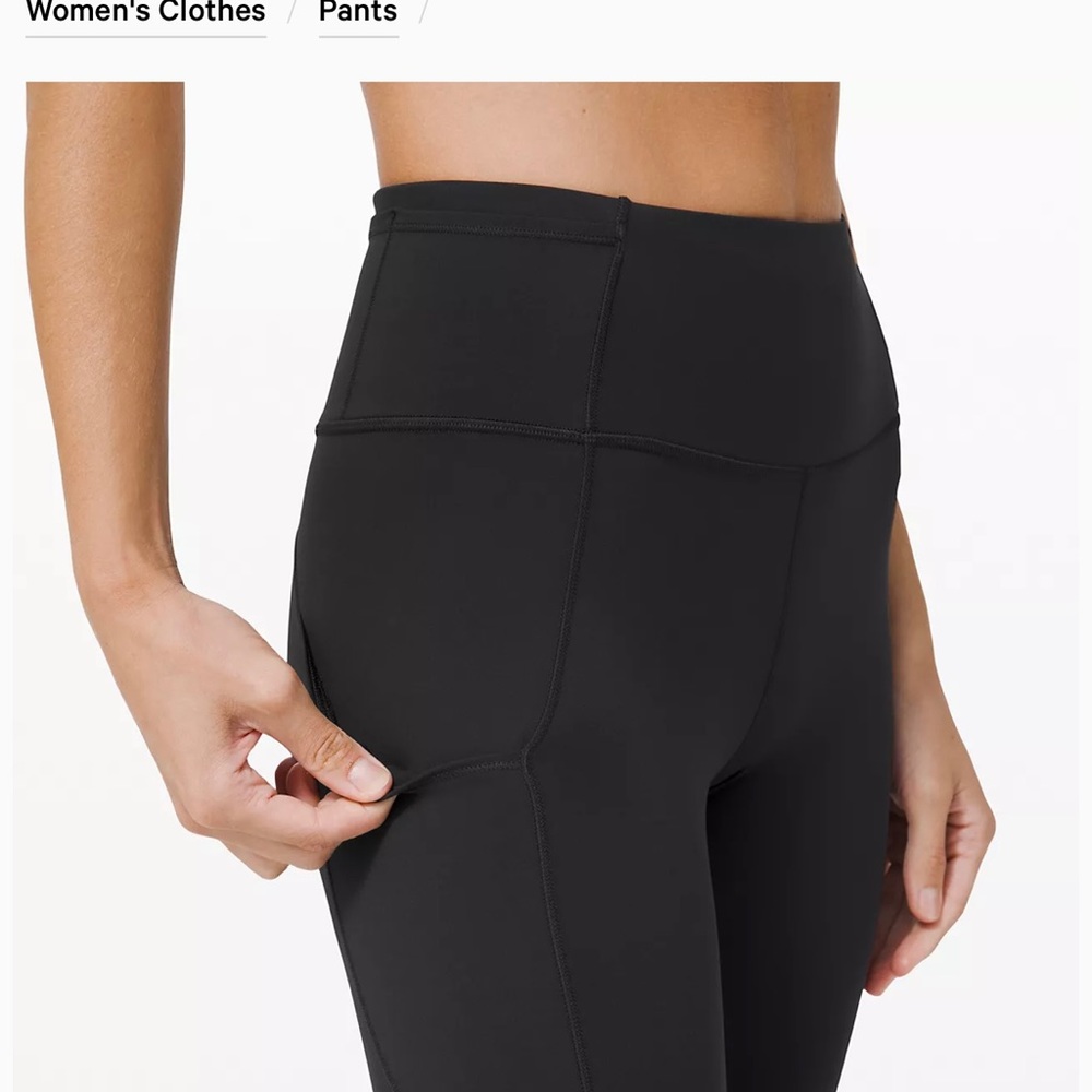 Lululemon Fast and Free tight 25’ black leggings